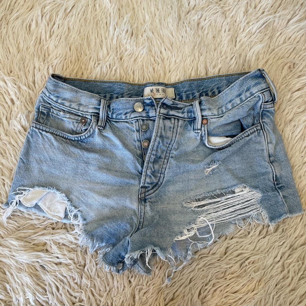 We The Free Button Fly Denim Shorts